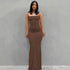 Satin Slip Sleeveless Backless Maxi Dress STYLE SOURCE