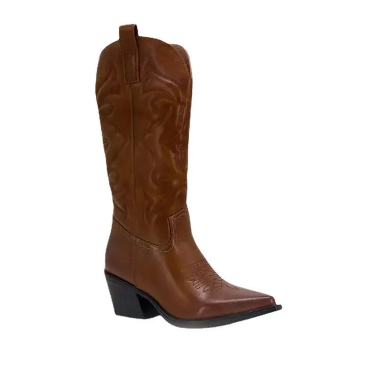 Cowboy Western Boots for Women Shiny Metallic Women STYLE SOURCE