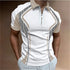 Men Polo Shirt Stripes Short Sleeve T-shirt STYLE SOURCE