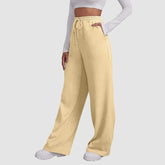 Wide Leg Pants For Women’S Fleece Plain Fitness Joggers STYLE SOURCE