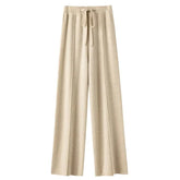 Wool Knitted Wide leg Pants for Women in Autumn and Winter STYLE SOURCE