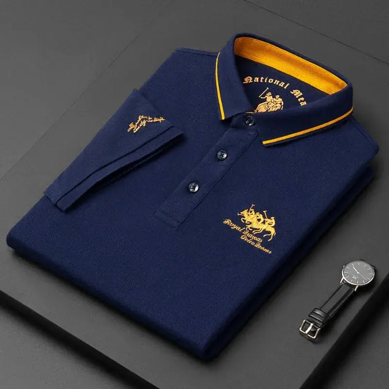 2023 New Embroidered Polo Shirt Men&