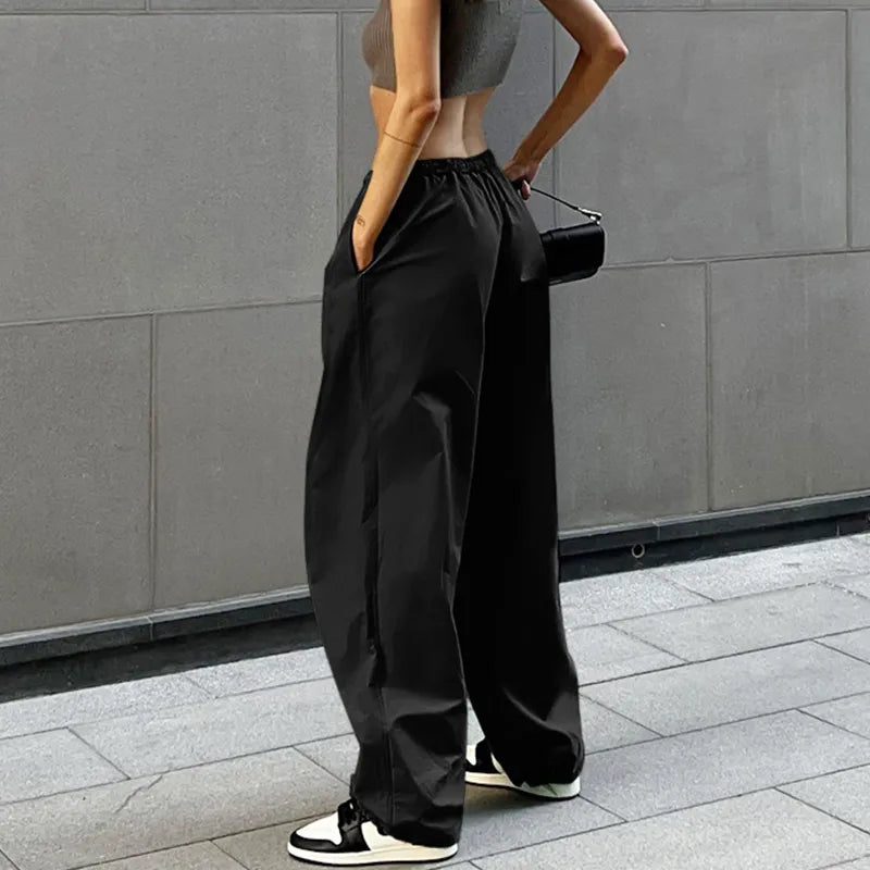 Cargo Pants Y2K Clothes Loose Drawstring Low Waist Joggers STYLE SOURCE