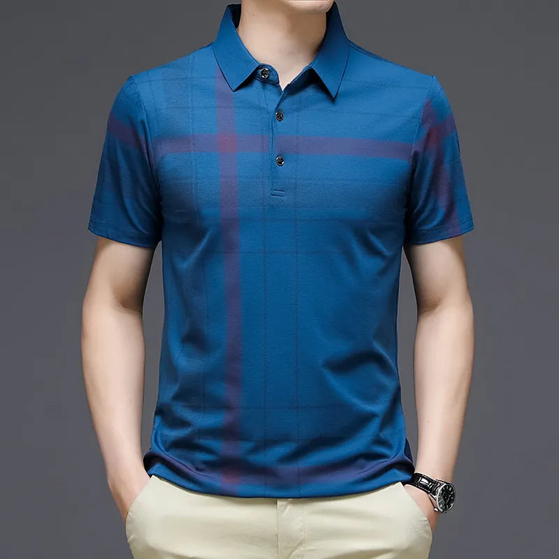 Men's Polo Shirt Business Casual Summer Short Sleeves STYLE SOURCE