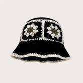 2023 Autumn New Crochet Hat Korean Handmade Bucket Hat STYLE SOURCE