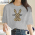 100% Cotton Luxury Rabbit Print Show Women T-shirts STYLE SOURCE