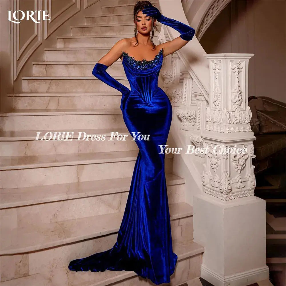 LORIE Royal Blue Mermaid Evening Dresses STYLE SOURCE