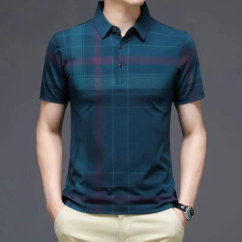 Men's Polo Shirt Business Casual Summer Short Sleeves STYLE SOURCE