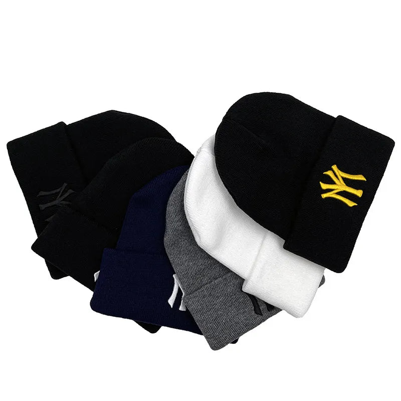 Embroidered Beanie Hats for Men Women Winter STYLE SOURCE