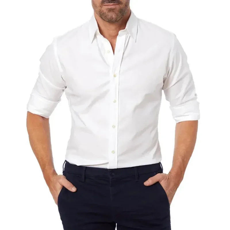 Men's Oxford Stretch Zip Shirt STYLE SOURCE