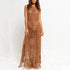 2023 Sexy Hollow Out Fringe Tassel Knitted Crochet Beach Dress STYLE SOURCE