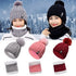 Winter Knitted Scarf Hat Set Thick Warm Skullies Beanies STYLE SOURCE