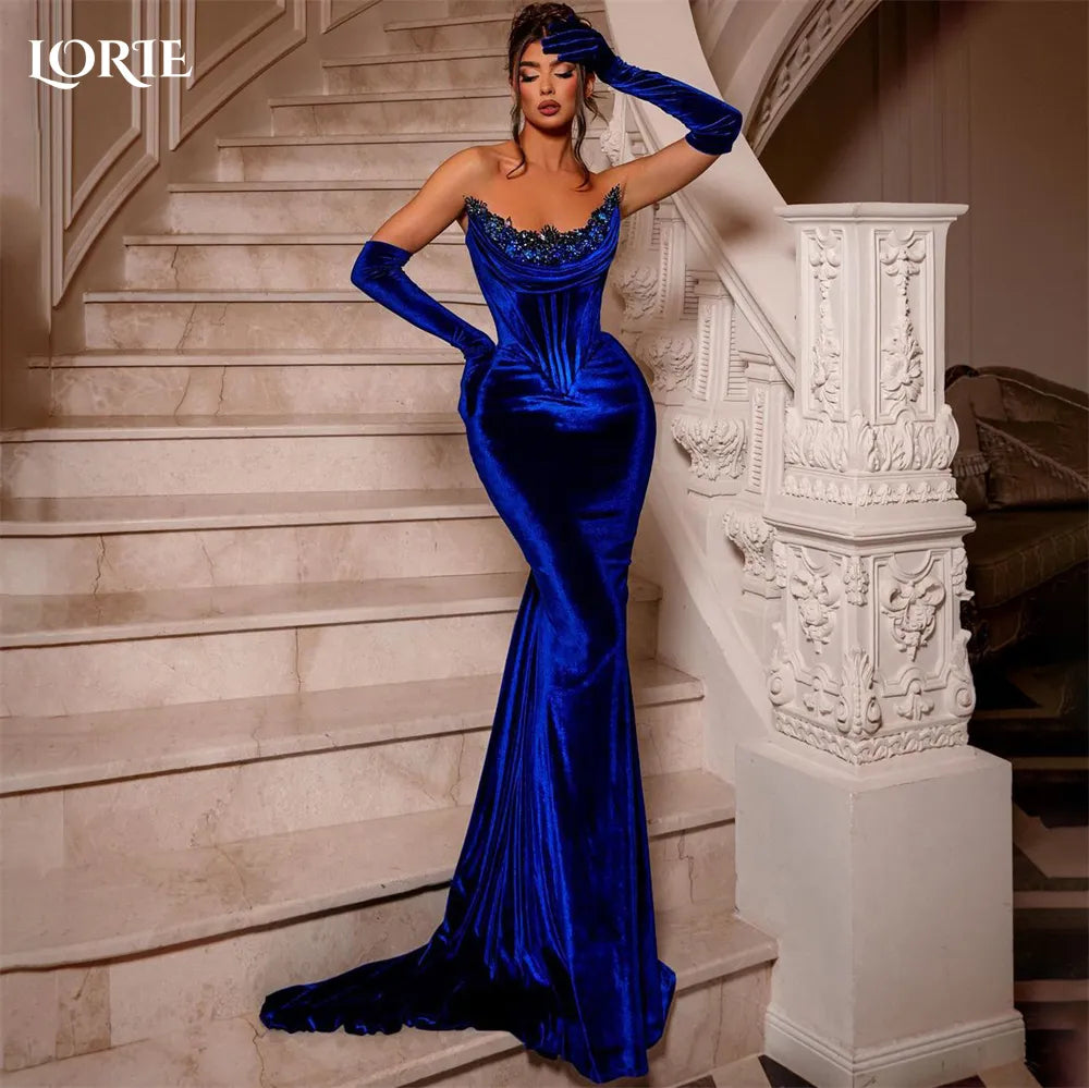 LORIE Royal Blue Mermaid Evening Dresses STYLE SOURCE