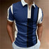 Men Polo Shirt Stripes Short Sleeve T-shirt STYLE SOURCE