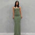 Satin Slip Sleeveless Backless Maxi Dress STYLE SOURCE