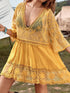 Lace Detail Plunge Cover-Up Dress STYLE SOURCE