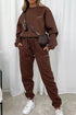Round Neck Sweatshirt and Joggers Set STYLE SOURCE