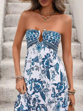 Floral Print Strapless Maxi Dress STYLE SOURCE