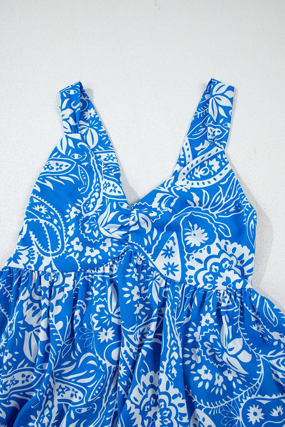 Rose Floral V Neck Crisscross Backless Maxi Dress STYLE SOURCE