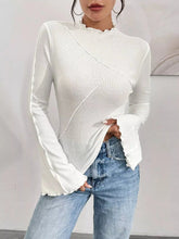 Lettuce Edge Flare Sleeve Top STYLE SOURCE