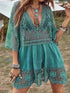 Lace Detail Plunge Cover-Up Dress STYLE SOURCE