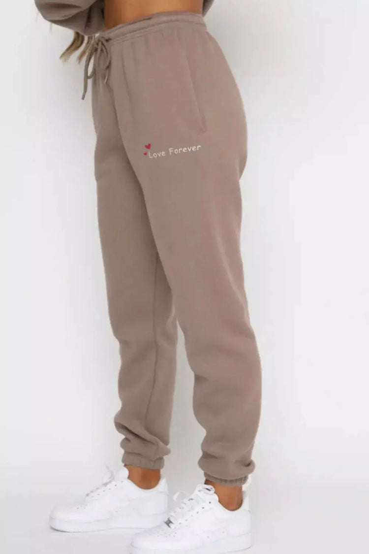 Round Neck Sweatshirt and Joggers Set STYLE SOURCE