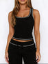 Scoop Neck Tank Top and Drawstring Pants Set STYLE SOURCE