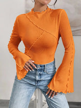 Lettuce Edge Flare Sleeve Top STYLE SOURCE