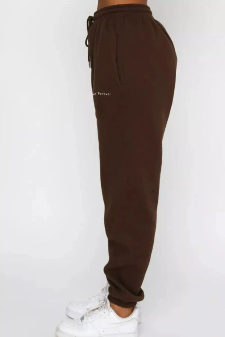 Round Neck Sweatshirt and Joggers Set STYLE SOURCE
