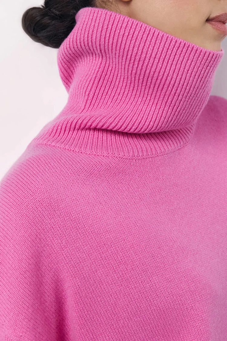 Basic Bae Turtleneck Long Sleeve Dropped Shoulder Sweater STYLE SOURCE