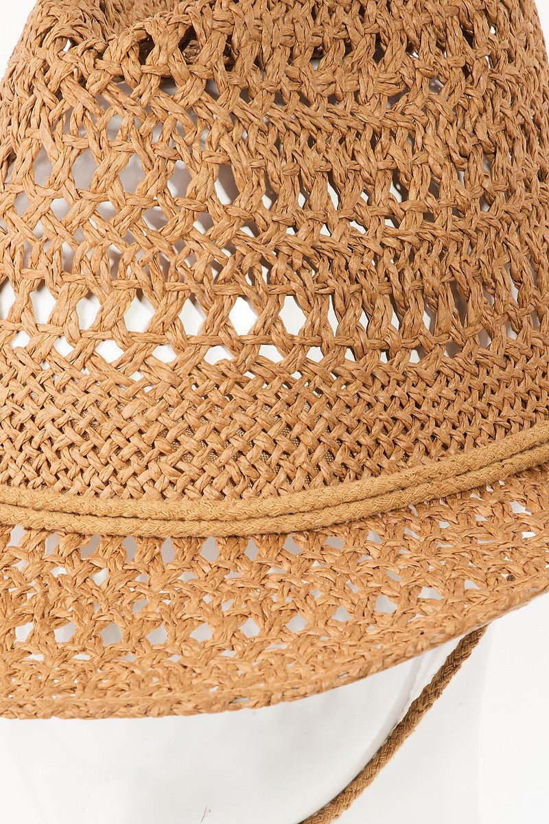 Fame Rope Strap Straw Braided Hat STYLE SOURCE