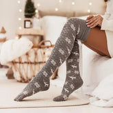 Christmas Bow Knee-High Socks STYLE SOURCE