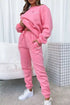 Round Neck Sweatshirt and Joggers Set STYLE SOURCE