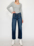 AT1029STD - High Rise Ankle Straight Jeans - Weste STYLE SOURCE