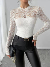 Lace Long Sleeve Top STYLE SOURCE