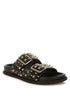 Jayata Metallic Stud Embellished Sliders STYLE SOURCE
