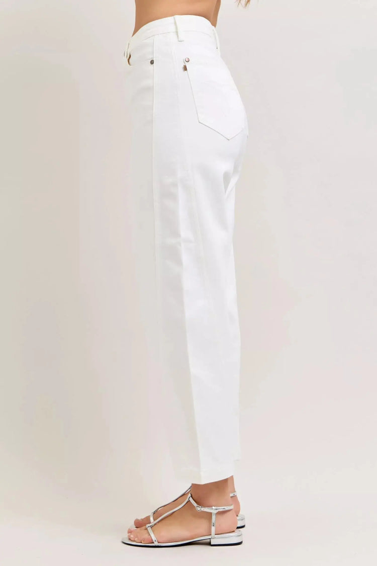 Judy Blue High-Waisted Rigid Magic Panel Barrel Jeans STYLE SOURCE