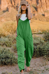 Double Take  V-Neck Sleeveless Jumpsuit with Pocket STYLE SOURCE