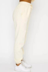 Round Neck Sweatshirt and Joggers Set STYLE SOURCE