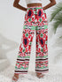 Printed High-Rise Wide Leg Pants STYLE SOURCE