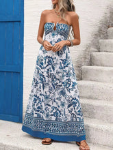 Floral Print Strapless Maxi Dress STYLE SOURCE