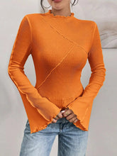 Lettuce Edge Flare Sleeve Top STYLE SOURCE