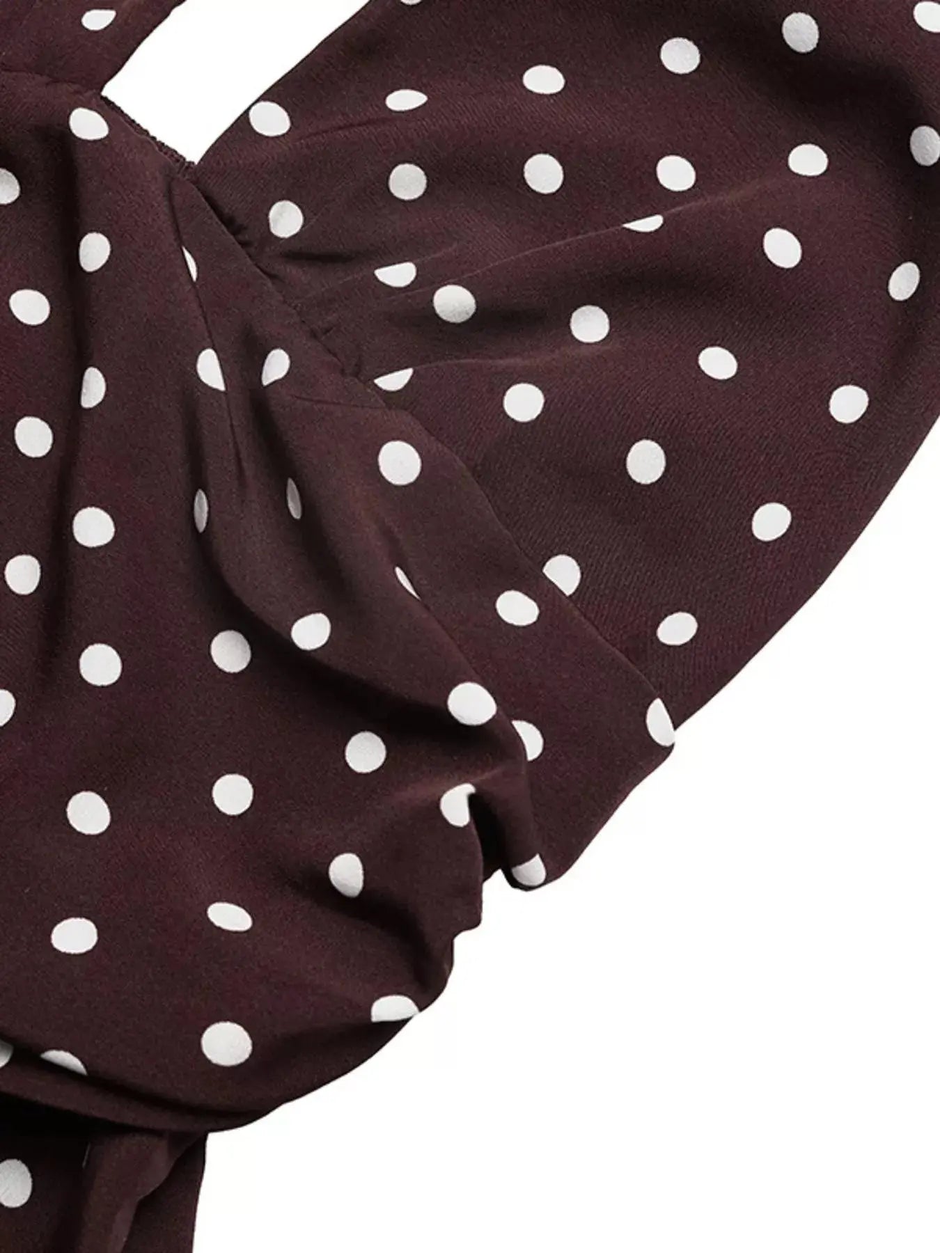 Halter Neck Polka Dot Maxi Dress STYLE SOURCE