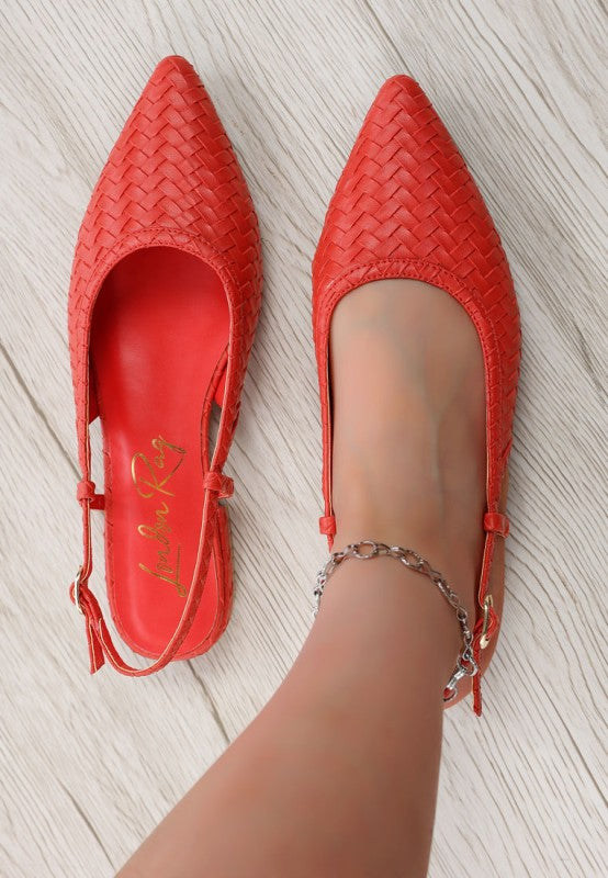 Kurina Woven Slingback Sandals STYLE SOURCE