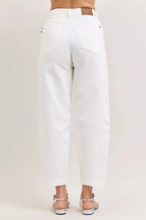 Judy Blue High-Waisted Rigid Magic Panel Barrel Jeans STYLE SOURCE