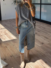 Cable Knit Sweater Vest STYLE SOURCE