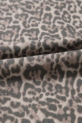 Leopard Frayed Edge High Waist Wide Leg Jeans STYLE SOURCE