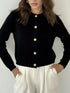 Button Up Texture Knit Cardigan STYLE SOURCE
