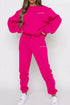 Round Neck Sweatshirt and Joggers Set STYLE SOURCE