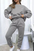 Round Neck Sweatshirt and Joggers Set STYLE SOURCE